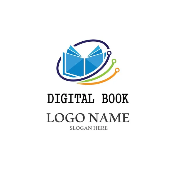 Diseño Iconos Vectoriales Tecnología Libro Digital — Archivo Imágenes Vectoriales