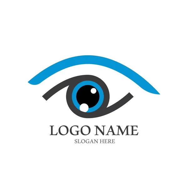 Branding Identity Corporate Eye Care Vector Logo Design — Stock Vector