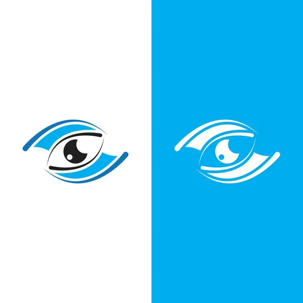 Identidade Marca Corporate Eye Care Design Logotipo Vetor — Vetor de Stock