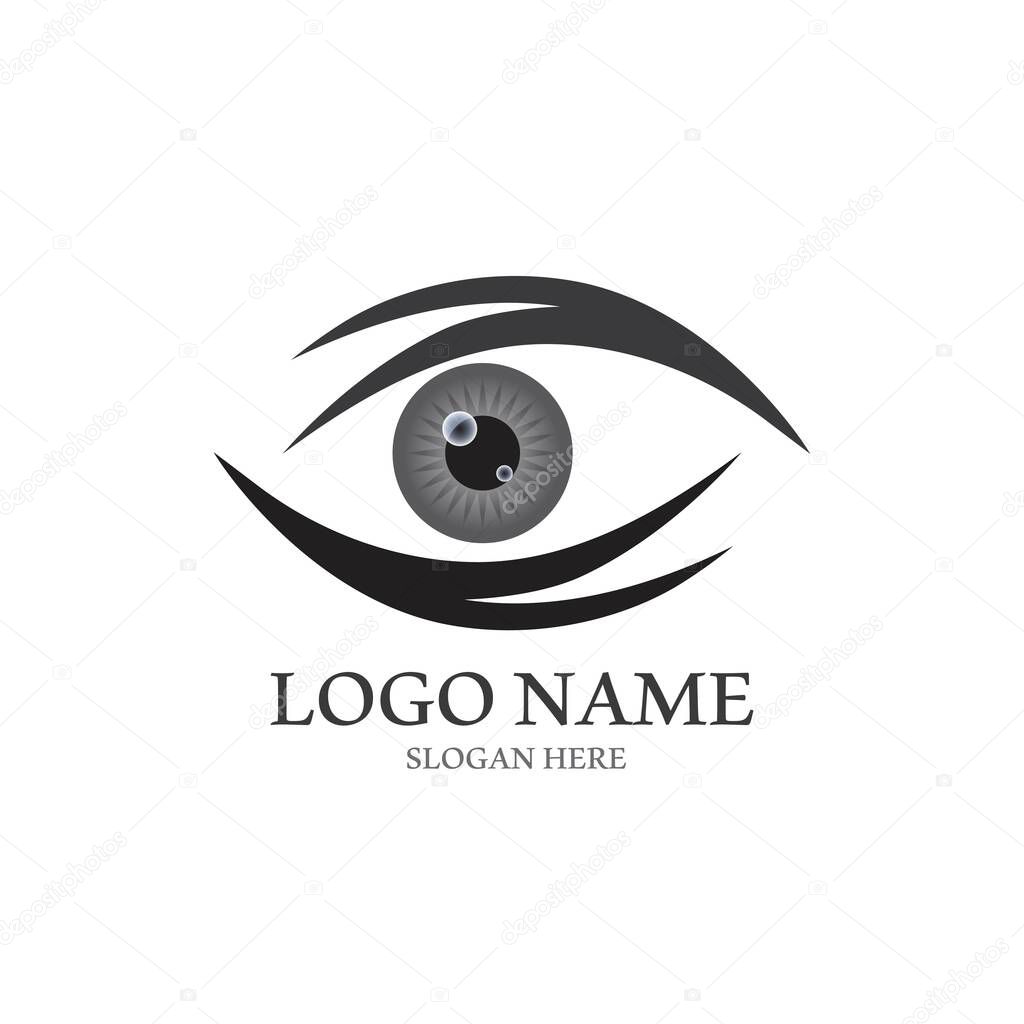 Branding Identity Corporate Eye Care vector logo design