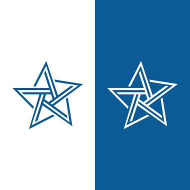 Yıldız simgesi şablon vektör illüstrasyon tasarımı