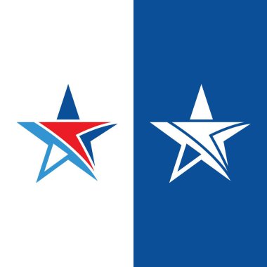 Yıldız simgesi şablon vektör illüstrasyon tasarımı