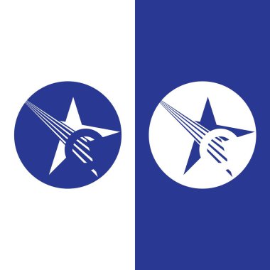 Yıldız simgesi şablon vektör illüstrasyon tasarımı