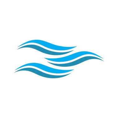 Dalga plaj vektör çizim logosu