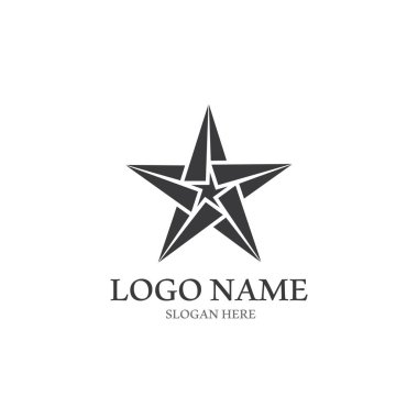 Yıldız simgesi şablon vektör illüstrasyon tasarımı