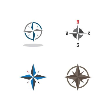 Pusula Logo Şablonu vektör resimleme tasarımı