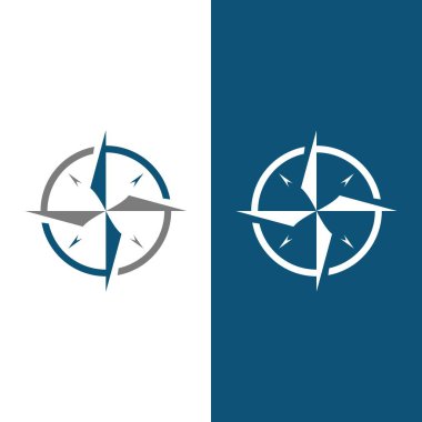 Pusula Logo Şablonu vektör resimleme tasarımı