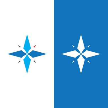 Pusula Logo Şablonu vektör resimleme tasarımı