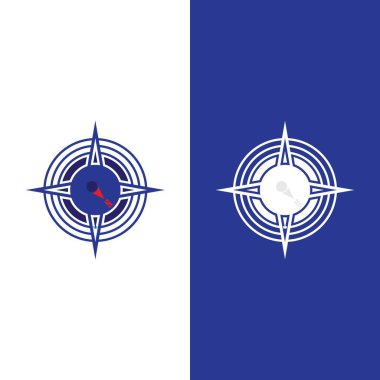 Pusula Logo Şablonu vektör resimleme tasarımı