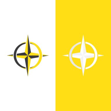 Pusula Logo Şablonu vektör resimleme tasarımı