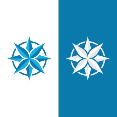 Pusula Logo Şablonu vektör resimleme tasarımı