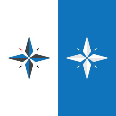 Pusula Logo Şablonu vektör resimleme tasarımı