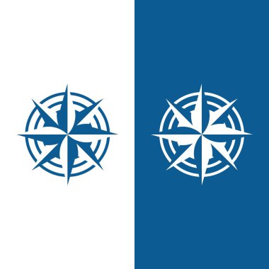 Pusula Logo Şablonu vektör resimleme tasarımı