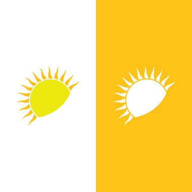 Güneş Vektörü illüstrasyon Simgesi Logo Şablonu tasarımı