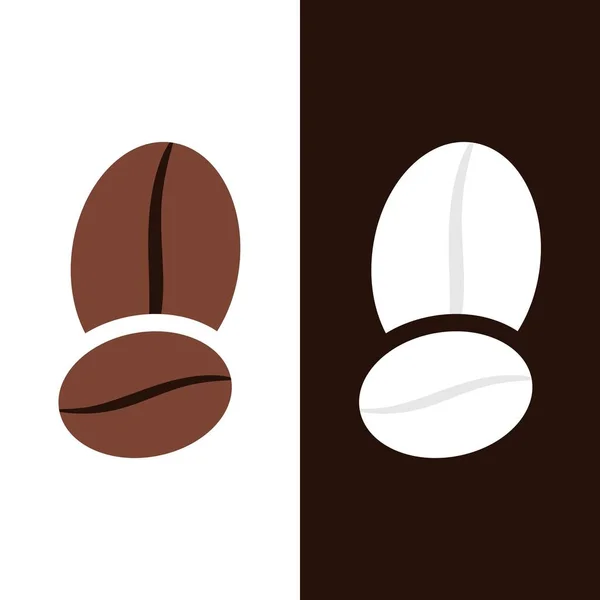 Coffee Bean Icon Vector Illustration Template — Stock Vector