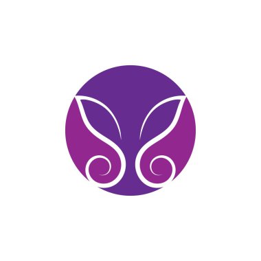 Güzellik Kelebeği Vektör simgesi tasarımı