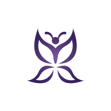 Güzellik Kelebeği Vektör simgesi tasarımı