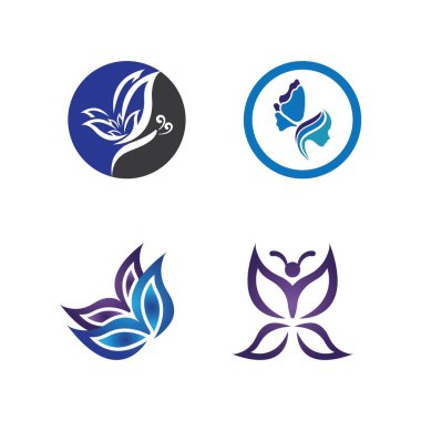 Güzellik Kelebeği Vektör simgesi tasarımı