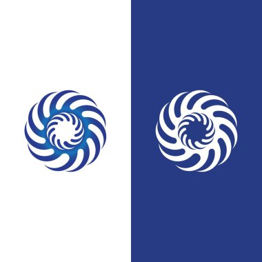 vortex vektör illüstrasyon simgesi Logo Şablonu tasarımı