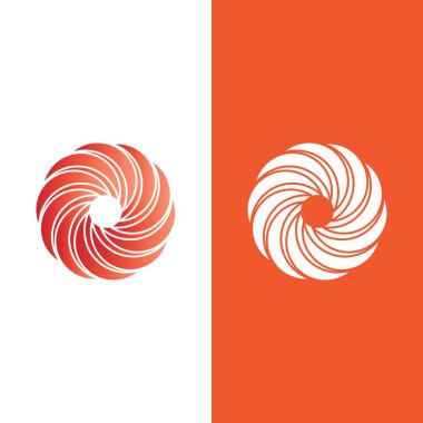 vortex vektör illüstrasyon simgesi Logo Şablonu tasarımı