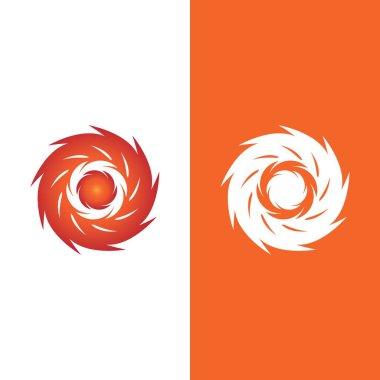 vortex vektör illüstrasyon simgesi Logo Şablonu tasarımı