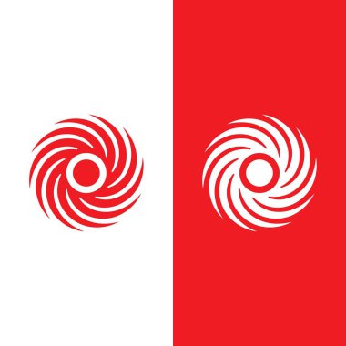 vortex vektör illüstrasyon simgesi Logo Şablonu tasarımı