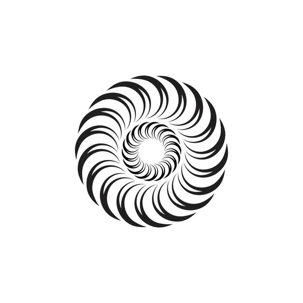Vortice Icona Illustrazione Vettoriale Logo Template Design — Vettoriale Stock