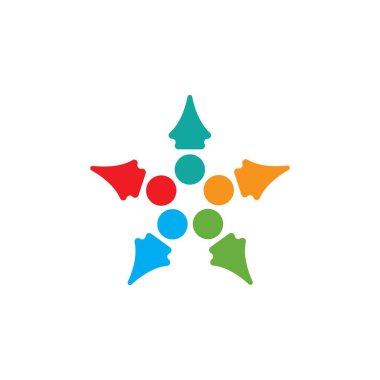 Topluluk, ağ ve sosyal simge tasarım şablonu