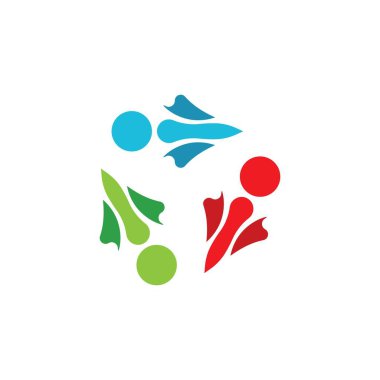 Topluluk, ağ ve sosyal simge tasarım şablonu