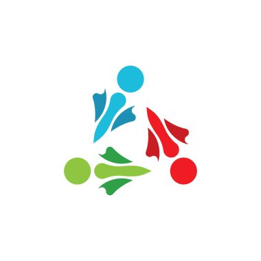 Topluluk, ağ ve sosyal simge tasarım şablonu