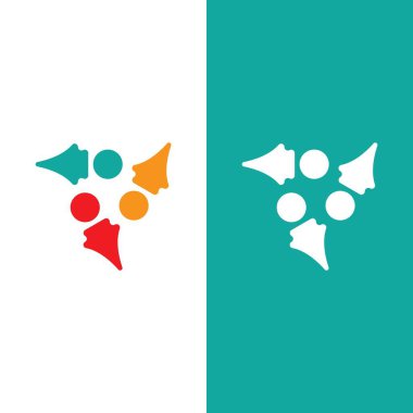 Topluluk, ağ ve sosyal simge tasarım şablonu