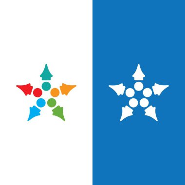 Topluluk, ağ ve sosyal simge tasarım şablonu