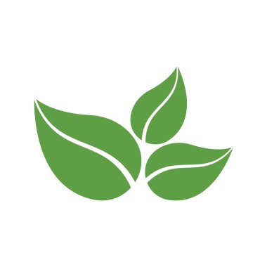 Yeşil ağaç yaprağı ekoloji doğa elementi vektörü logoları