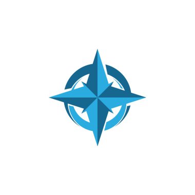 Pusula Logo Şablonu vektör resimleme tasarımı