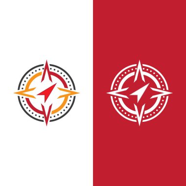 Pusula Logo Şablonu vektör resimleme tasarımı