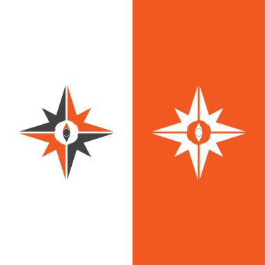 Pusula Logo Şablonu vektör resimleme tasarımı