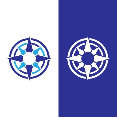 Pusula Logo Şablonu vektör resimleme tasarımı