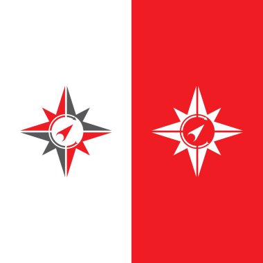 Pusula Logo Şablonu vektör resimleme tasarımı