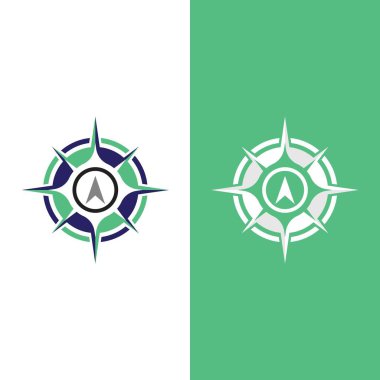 Pusula Logo Şablonu vektör resimleme tasarımı