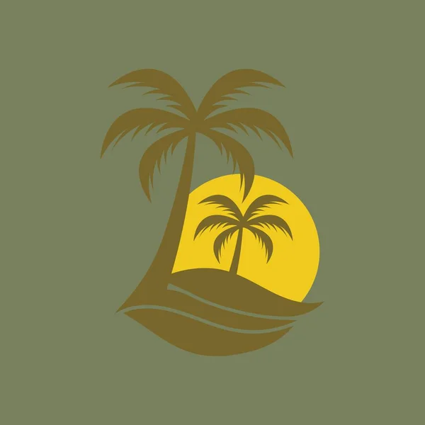 Mal Logoen Til Palmetre – stockvektor