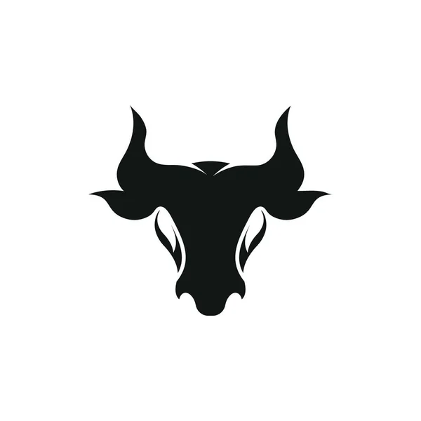 Vectoricoon Ontwerp Van Het Bull Head Logo — Stockvector