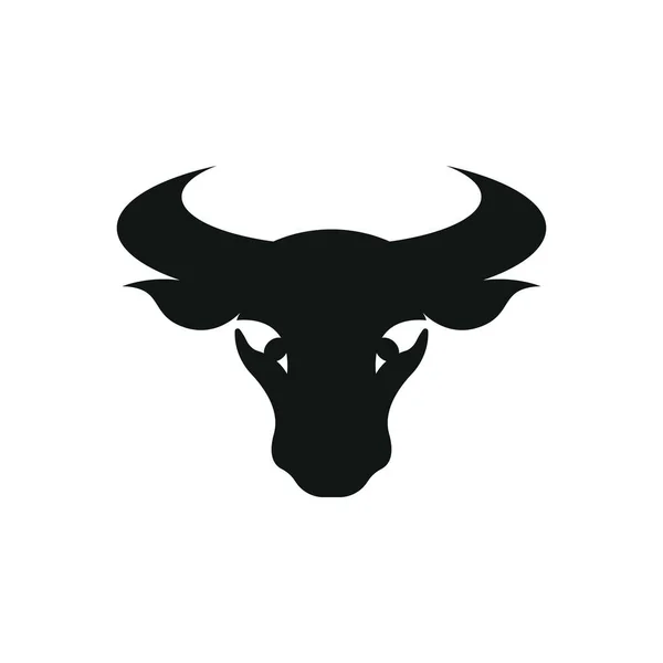 Stierkopf Logo Vektor Icon Design — Stockvektor
