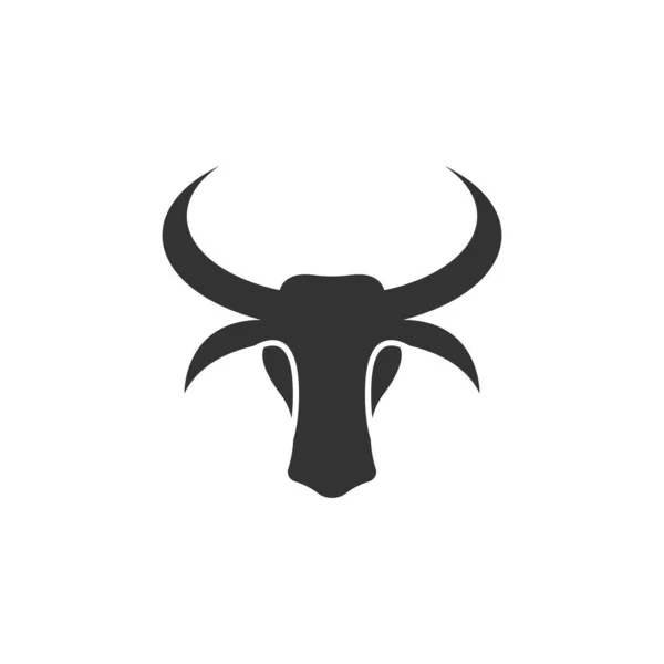 stock vector Bull head logo vector icon design