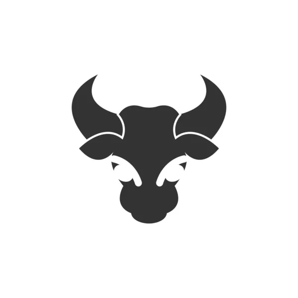 Vectoricoon Ontwerp Van Het Bull Head Logo — Stockvector