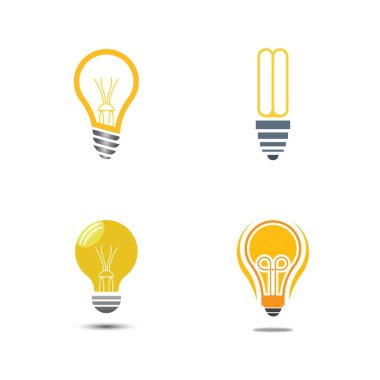 Ampul sembolü vektör tasarımı çizimi