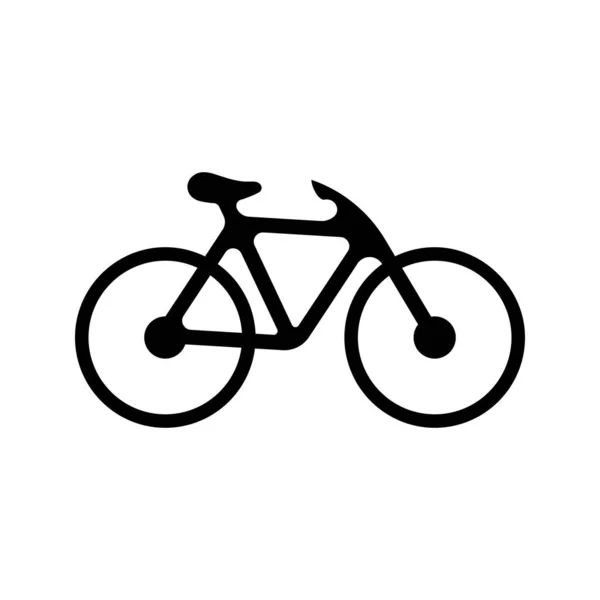 Fahrrad Vektor Symbol Isoliert Auf Weißem Hintergrund — Stockvektor