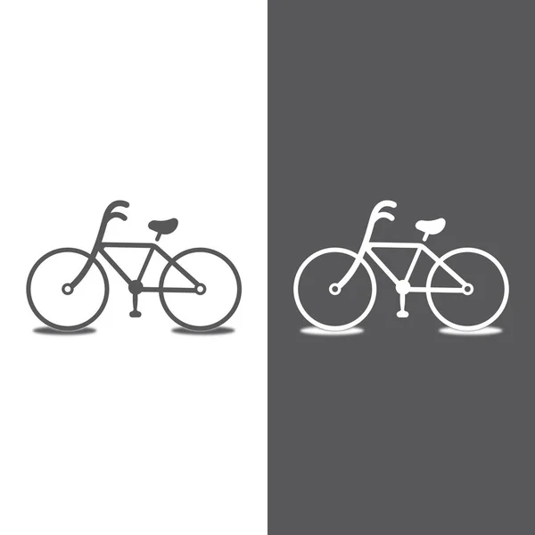 Bike Vector Icon Isolated White Background — Stock Vector