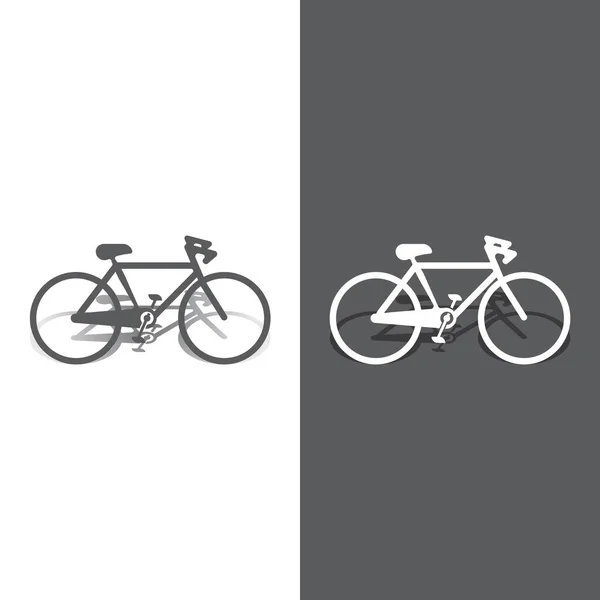 Cykel Vektor Ikon Isolerad Vit Bakgrund — Stock vektor