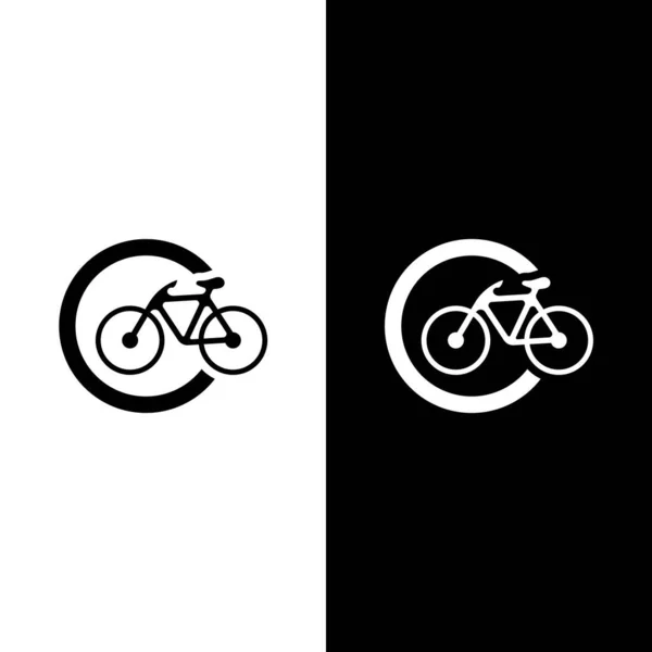 Bike Vector Icon Isolated White Background — Stock Vector