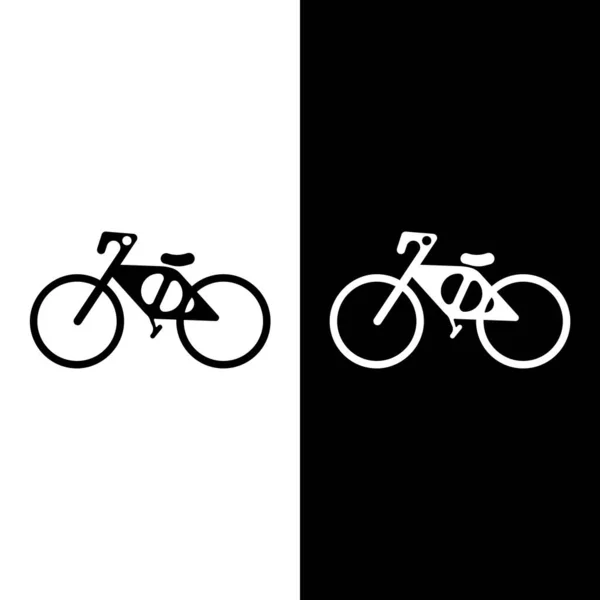 Beyaz Arkaplanda Izole Edilmiş Bisiklet Vektörü Simgesi — Stok Vektör
